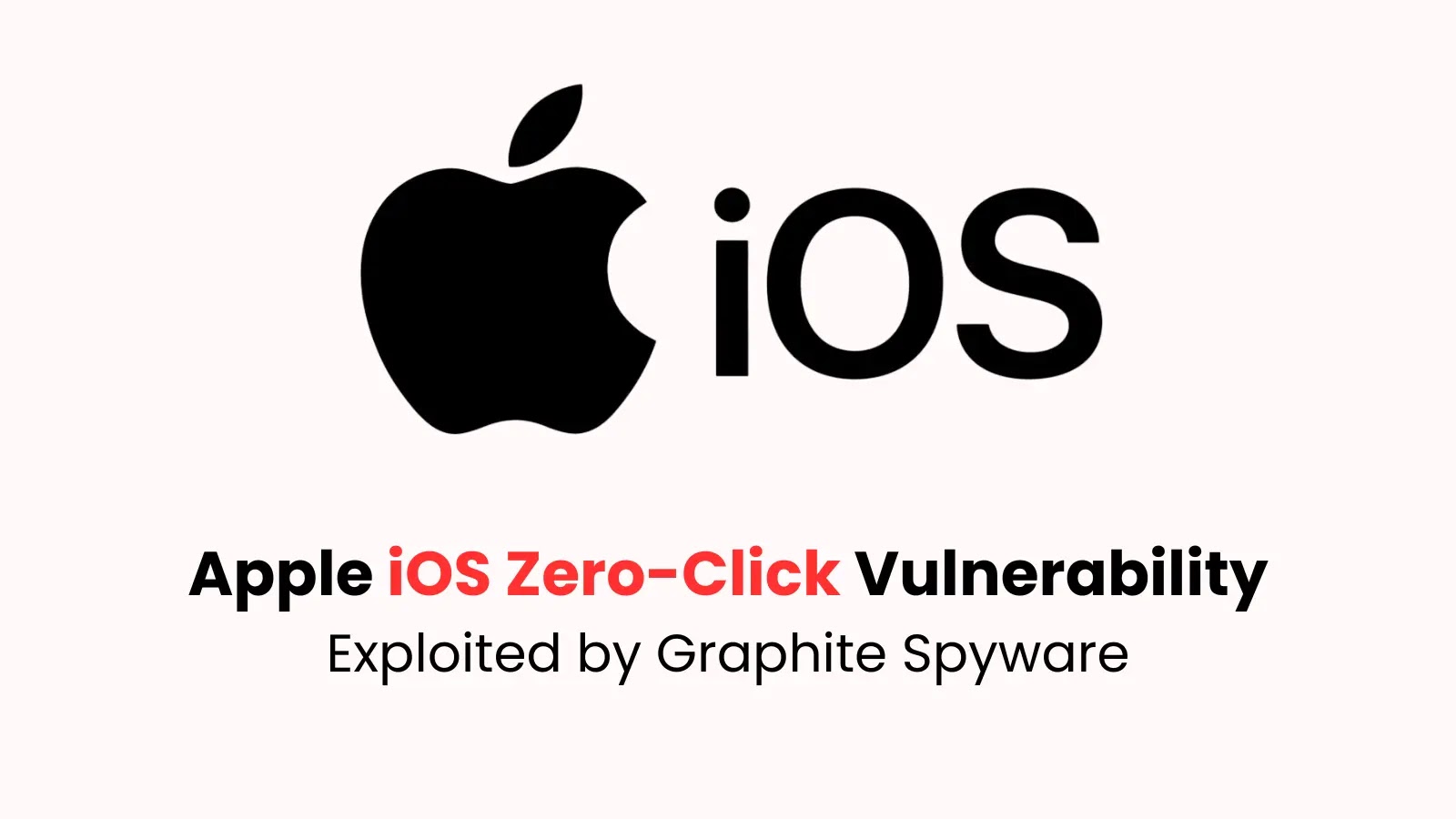 Graphite Spyware Exploits Apple iOS Zero-Click Vulnerability to Attack Journalists