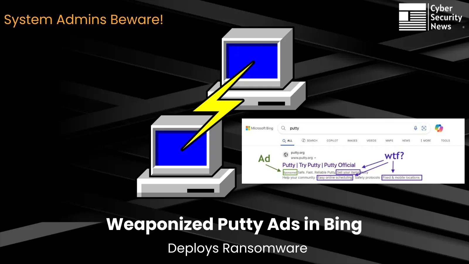 System Admins Beware! Weaponized Putty Ads in Bing Installs Remote Access Tools
