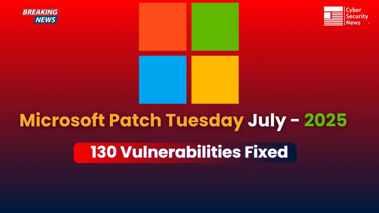 Microsoft Patch Tuesday July 2025: 130 Vulnerabilities Fixed Including 41 RCE