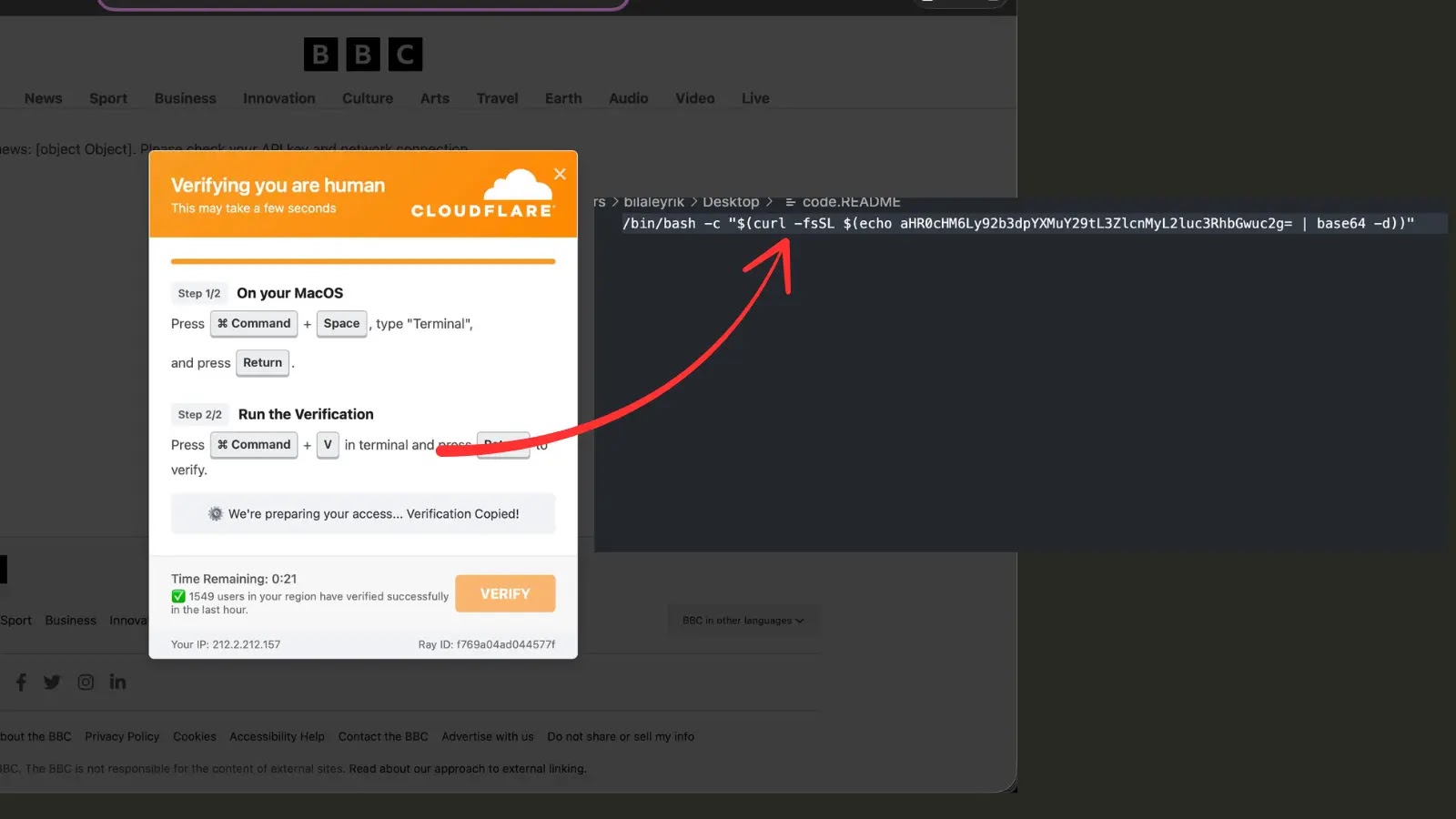 New ClickFix Attack Uses Fake BBC News Page and Fraudulent Cloudflare Verification to Trick Users