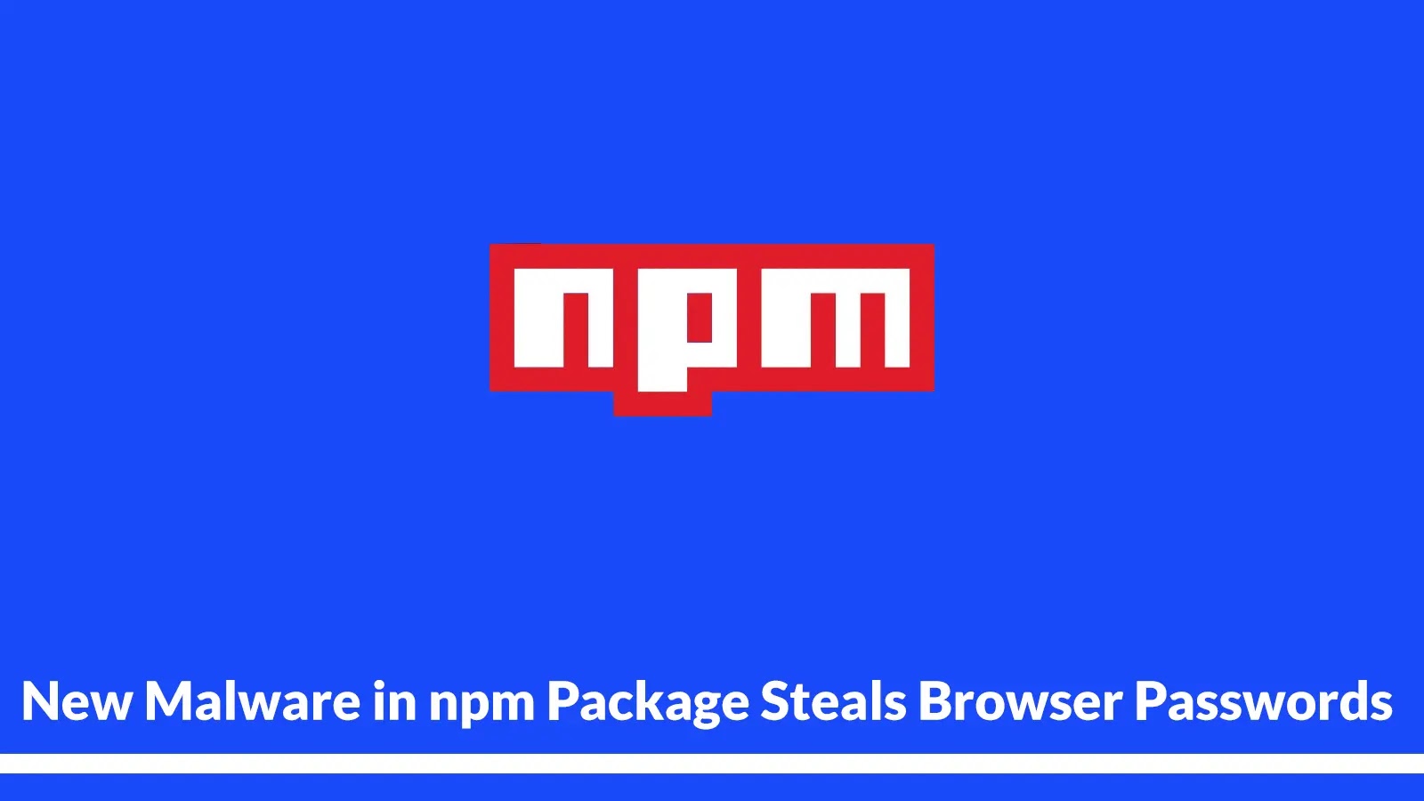 New Malware in npm Package Steals Browser Passwords Using Steganographic QR Code