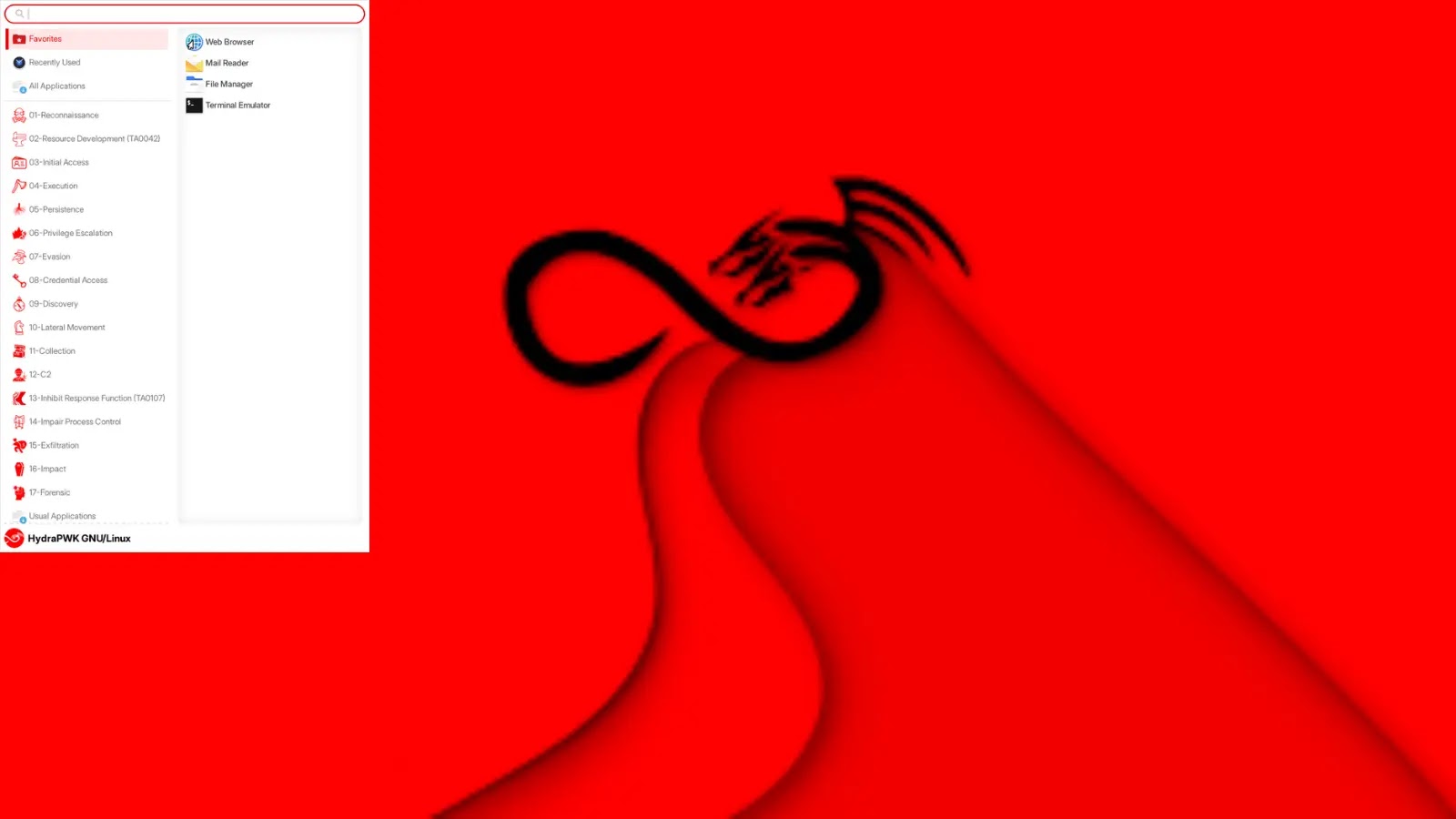 HydraPWK Penetration Testing OS With Necessary Hacking Tools and Simplified Interface