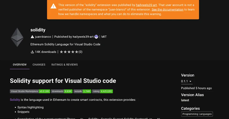 Malicious VSX Extension “SleepyDuck” Uses Ethereum to Keep Its Command Server Alive