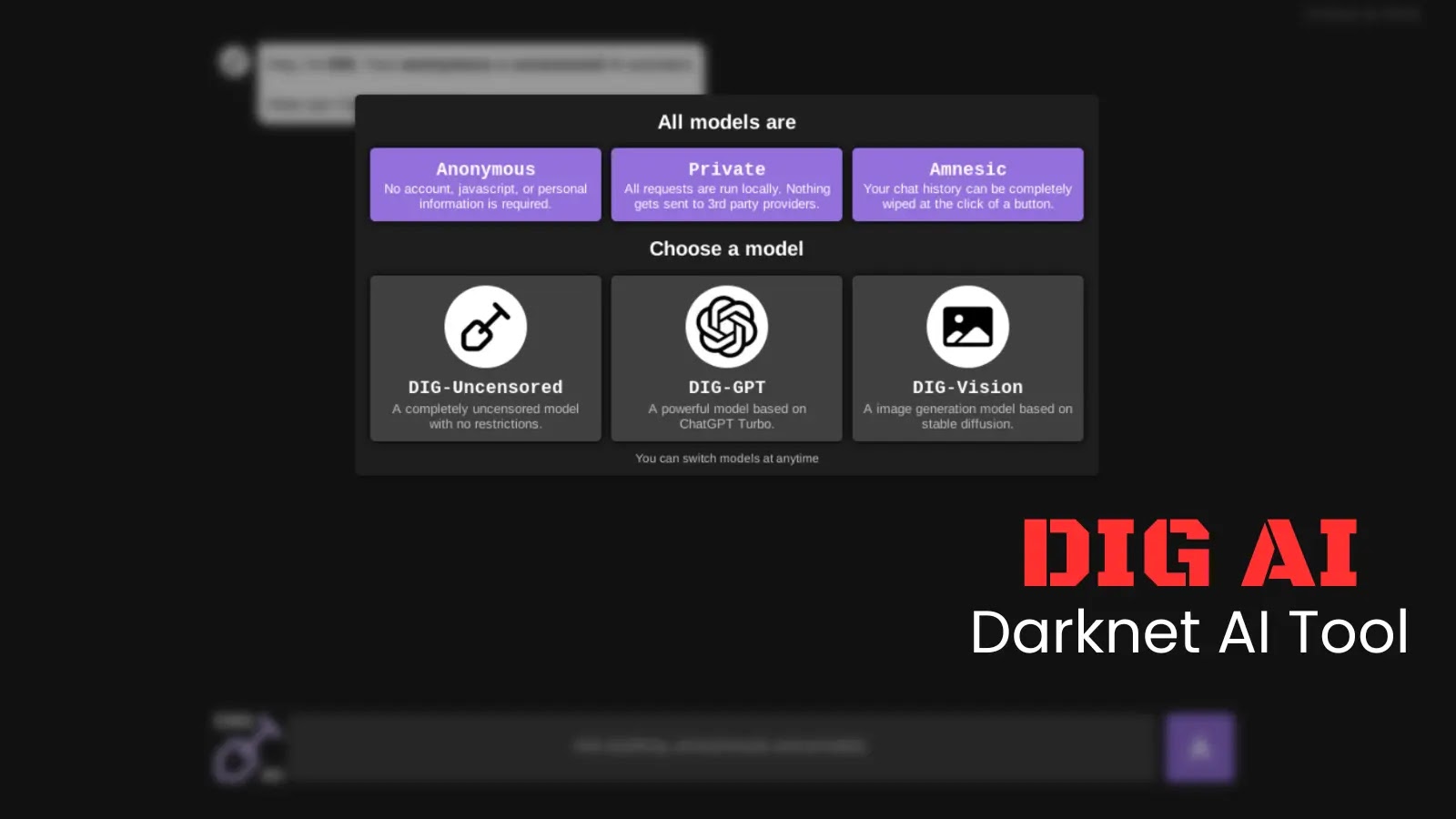 DIG AI – Darknet AI Tool Enabling Threat Actors to Launch Sophisticated Attacks