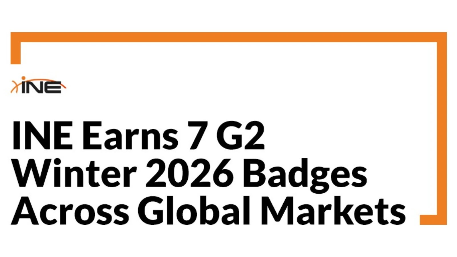 INE Earns Multiple G2 Winter 2026 Badges Across Global Markets