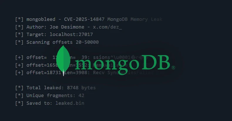MongoDB Vulnerability CVE-2025-14847 Under Active Exploitation Worldwide