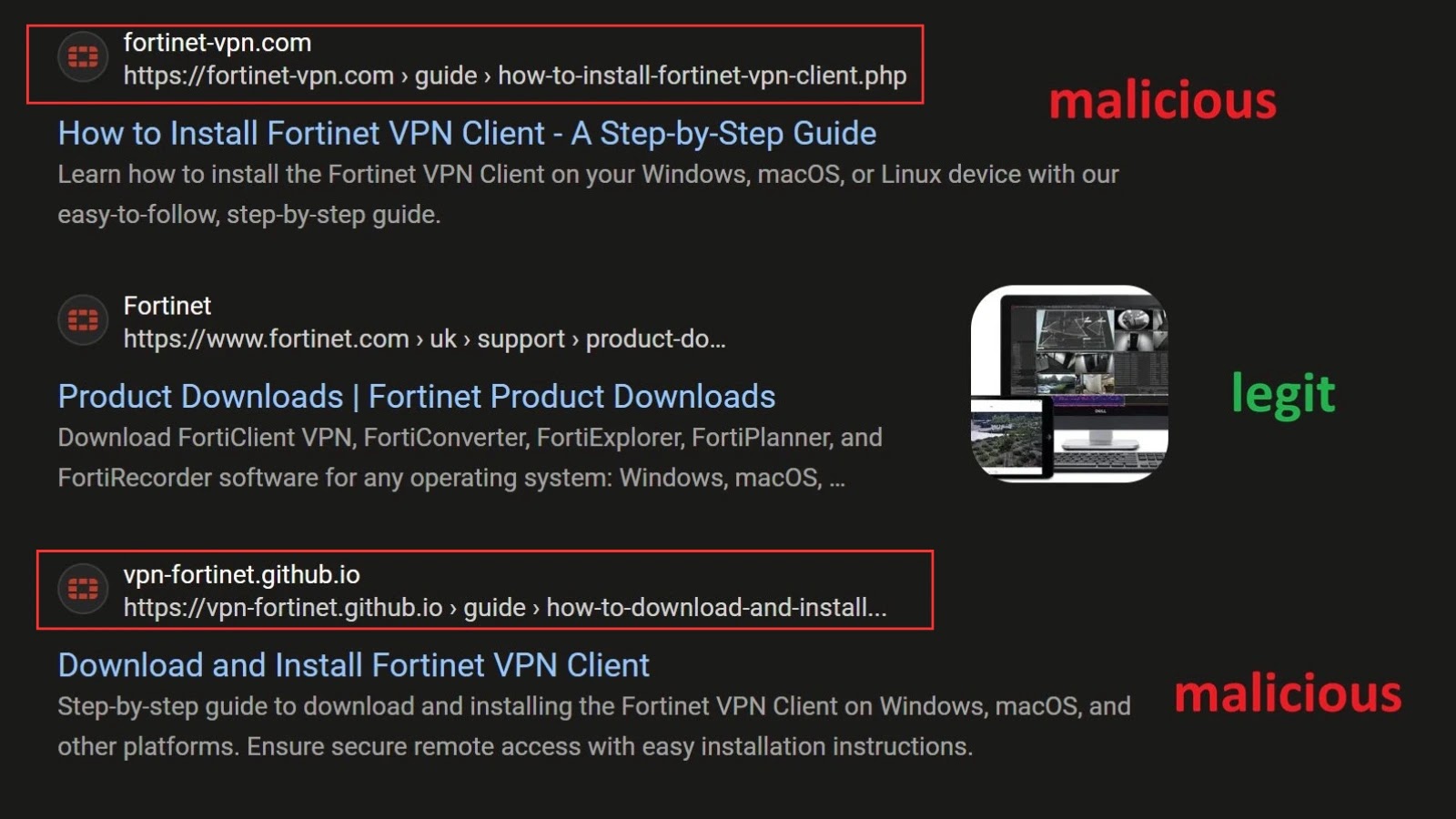 Fake Fortinet Sites Steal VPN Credentials in Sophisticated Phishing Attack