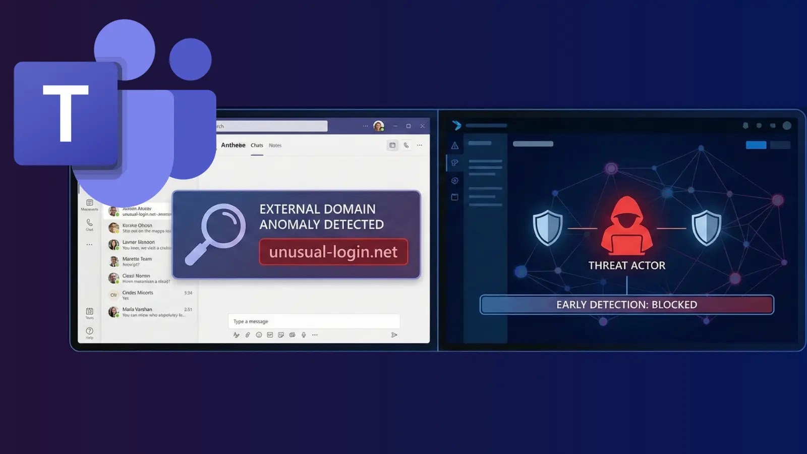 Microsoft Teams External Domain Anomalies Allow Defenders to Detect Attackers at Earliest