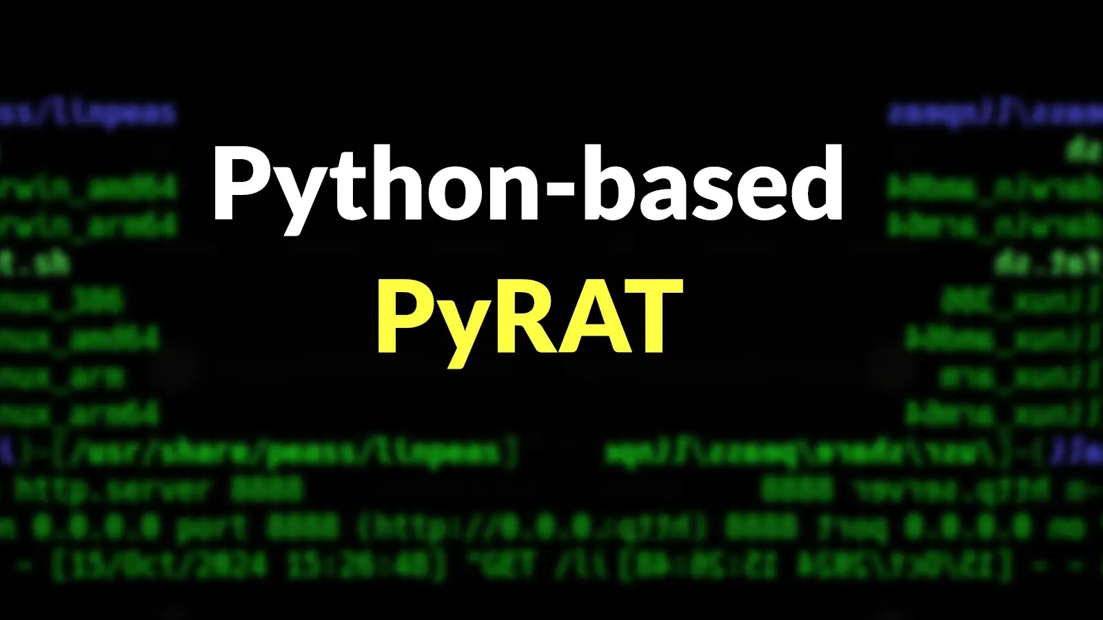 Python-based PyRAT with Cross-Platform Capabilities and Extensive Remote Access Features
