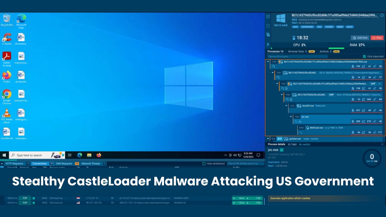 Stealthy CastleLoader Malware Attacking US-Based Government Entities